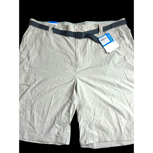 2 prs Columbia BATTLE RIDGE Omni-Shade Cargo Shorts | Men's 1x Khaki Green NWT - Picture 9 of 16